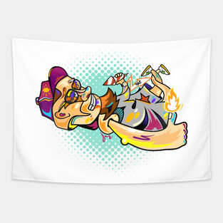 Graffiti character Tapestry