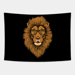 Hipster Lion Graphic Animal Street Style Tapestry
