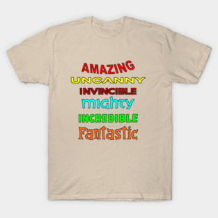Comic Book Adjectives T-Shirt