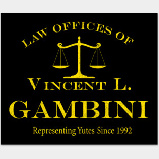 Law Offices of Vincent L. Gambini - vintage logo Posters and Art