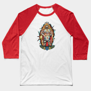 Lucha Warrior Baseball T-Shirt