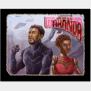 Wish You Were In Wakanda Posters and Art