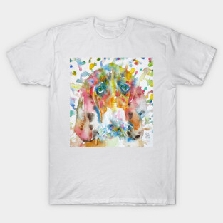 BASSET HOUND - watercolor portrait .1 T-Shirt