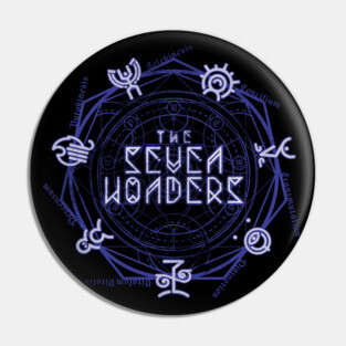 The Seven Wonders - periwinkle power Pin