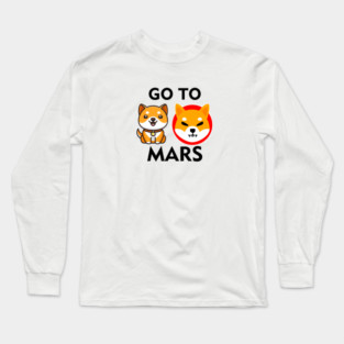 BABY DOGE X SHIBA INU GO TO MARS Long Sleeve T-Shirt