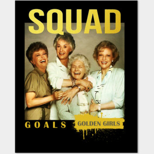 golden girls squad retro Posters and Art