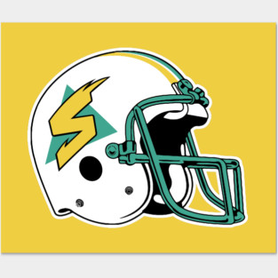 Sacramento Surge Helmet [DEFUNCT] Posters and Art