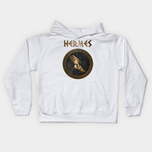 Greek God Hermes God of Travel and Wealth Kids Hoodie
