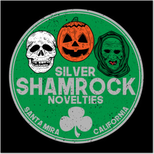 Silver Shamrock Masks Posters and Art