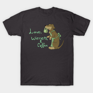 Dogs love and coffee T-Shirt
