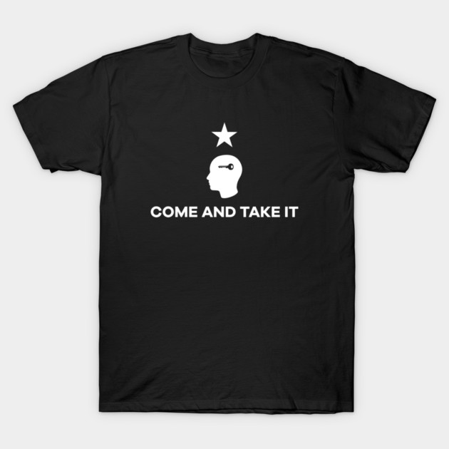 Come and Take It (seed words) dark T-Shirt by Satoshi Symbol