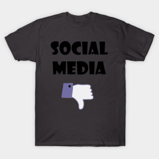 Cool Social Media Thumbs Down Design T-Shirt
