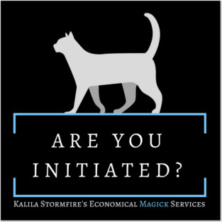 Are You Initiated? - White Cat Posters and Art