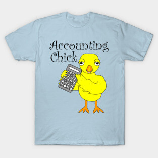 Accounting Chick Text T-Shirt