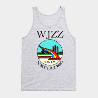 106 FM WJZZ Jazz, Detroit / 1980s Radio Station Tank Top