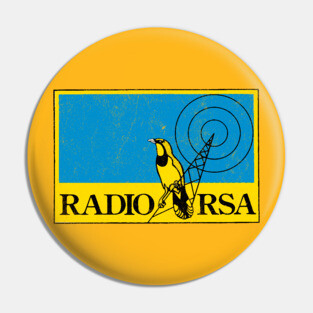 Radio RSA / Defunct 1980s Radio Station Pin