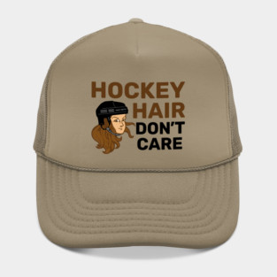 Hockey Hair Don't Care Brunette Hat