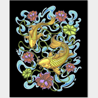 The Golden Koi Posters and Art
