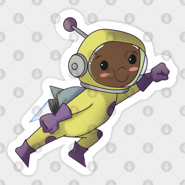 SPACE BOY Sticker by droidmonkey