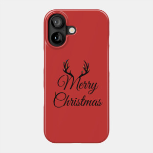 Merry Christmas Matching antlers Phone Case