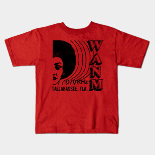 1070 AM WANM Tallahassee  Soul Radio Station Kids T-Shirt