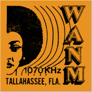 1070 AM WANM Tallahassee  Soul Radio Station Posters and Art