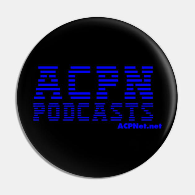ACPN - 1980s Computer Logo Variant Pin by Art Comedy Pop-Culture Network!