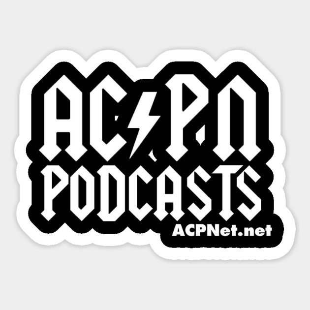 ACPN - Scotch-Aussie Rock Band Logo Variant Sticker by Art Comedy Pop-Culture Network!