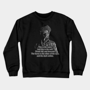 The Woodsman Poem / David Lynch Crewneck Sweatshirt