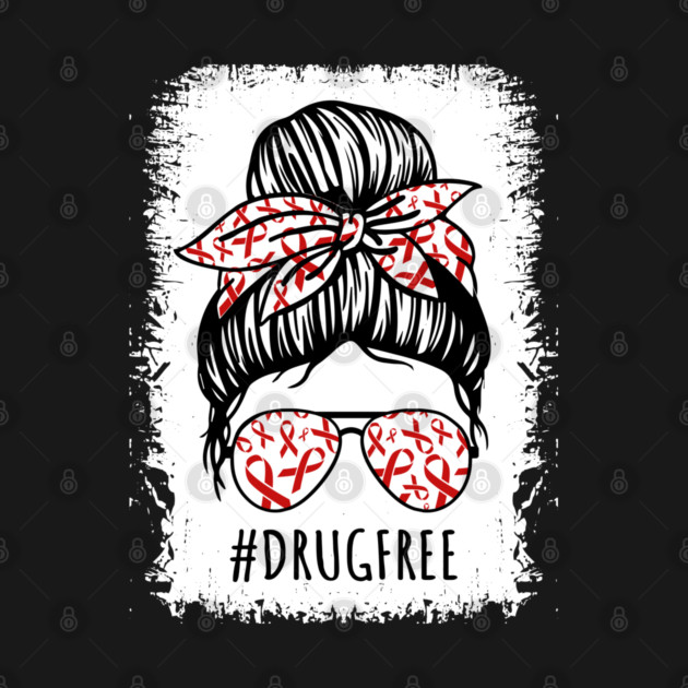 Red Ribbon Week Rainbow Awareness Anti Drug Free by Tshirtiz