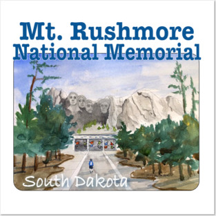 Mt. Rushmore National Memorial, South Dakota Posters and Art