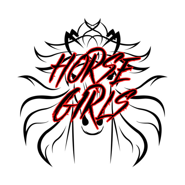 Metal Horse Girls - Black Design by Horse Girls
