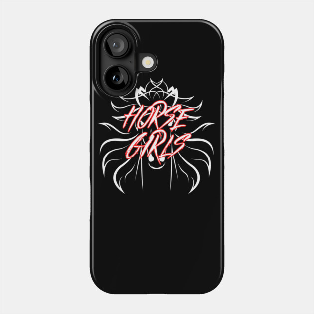 Metal Horse Girls - White Design Phone Case by Horse Girls