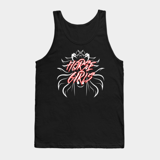Metal Horse Girls - White Design Tank Top by Horse Girls