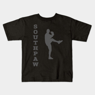 Southpaw Left Handed Baseball Lefty Pitcher Baseball Lingo Kids T-Shirt