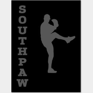 Southpaw Left Handed Baseball Lefty Pitcher Baseball Lingo Posters and Art