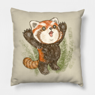 Banzai red panda Pillow