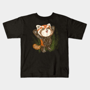 Banzai red panda Kids T-Shirt