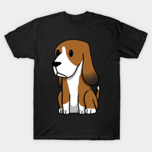 Basset Hound Cute Cartoon T-Shirt