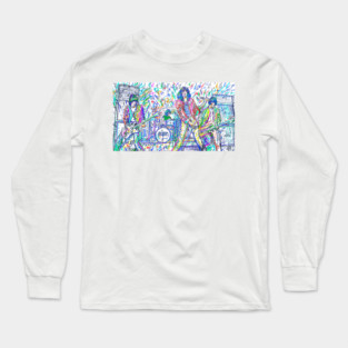 RAMONES in concert - inks and pencils portrait Long Sleeve T-Shirt