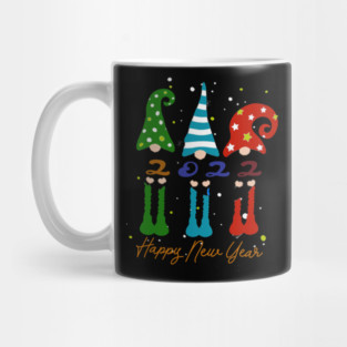 Happy New Year 2022 Mens Women's Mug