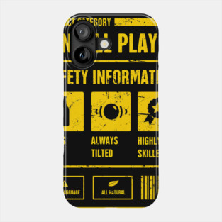 Pinball Player Safety Information Phone Case