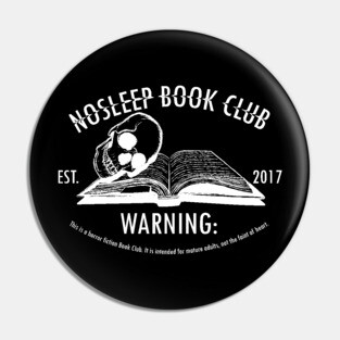 No Sleep Podcast Book Club Pin