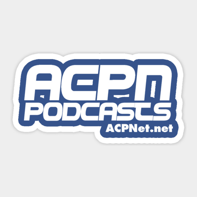 ACPN - 1990s Blue Cola Logo Variant Sticker by Art Comedy Pop-Culture Network!