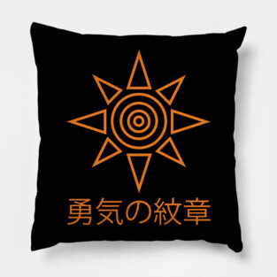 Japanese Crest of Courage Pillow