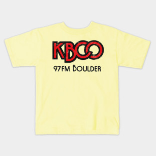 KBCO Boulder / 70s Radio Station Kids T-Shirt