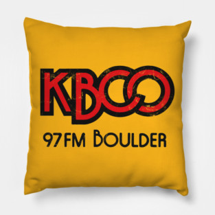 KBCO Boulder / 70s Radio Station Pillow