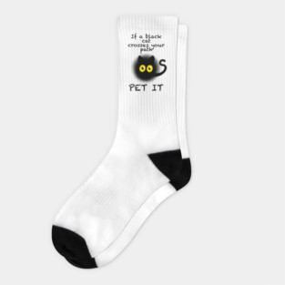 Black cat Socks