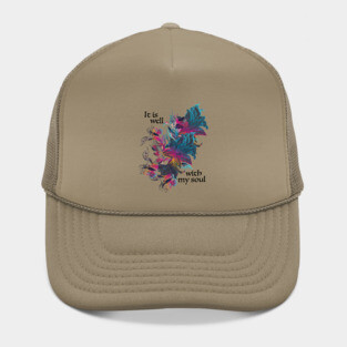 * It is Well with my Soul * song lyric  WEAR YOUR WORSHIP Christian design Hat