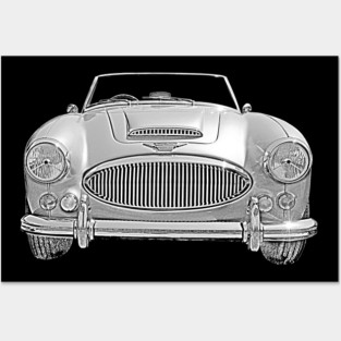 Austin-Healey 3000 Mk III 1960s British classic car Posters and Art